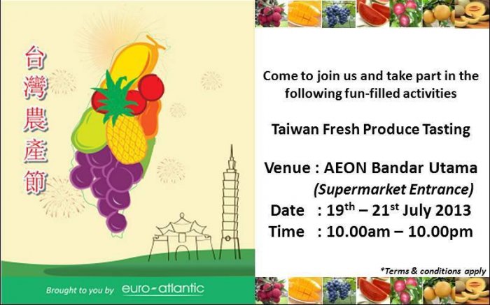 Taiwan Fresh Produce Tasting @ AEON Bandar Utama