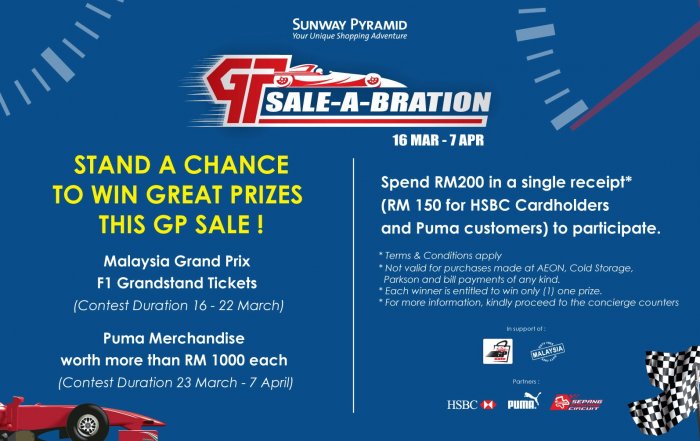 Sunway Pyramid GP SALE-A-BRATION Shopping Contest
