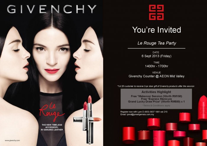 Givenchy "La Rouge Tea Party"