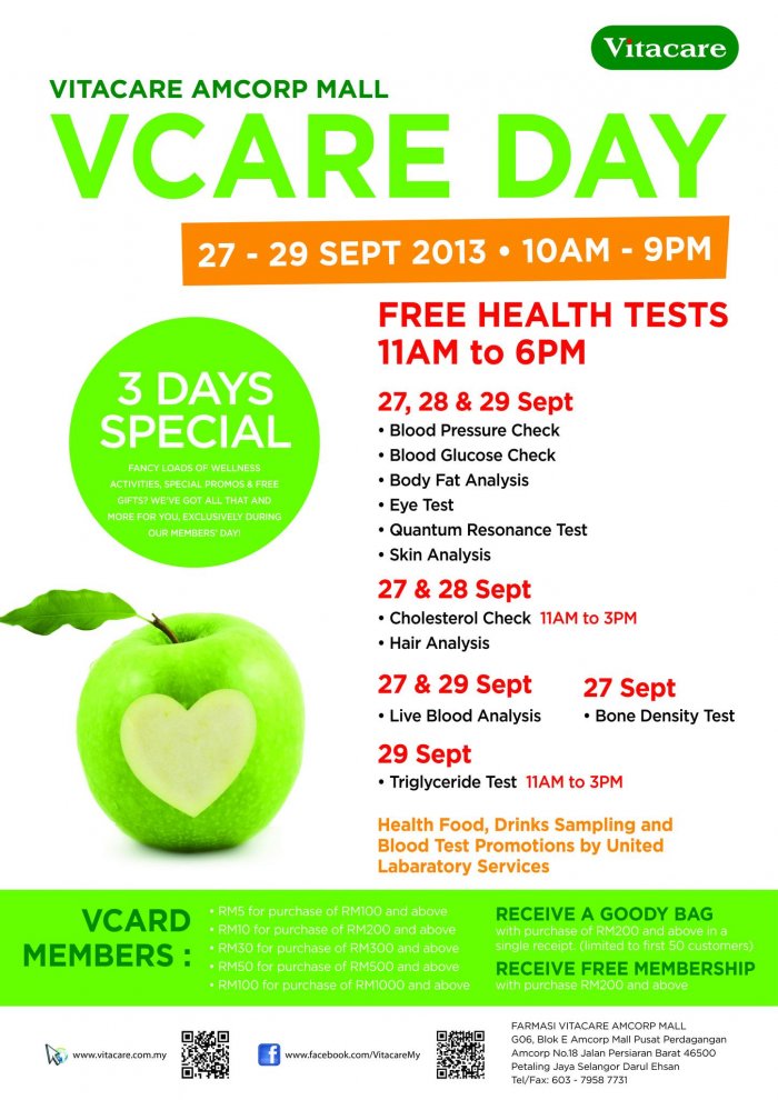 Vitacare Amcorp Mall VCare Day