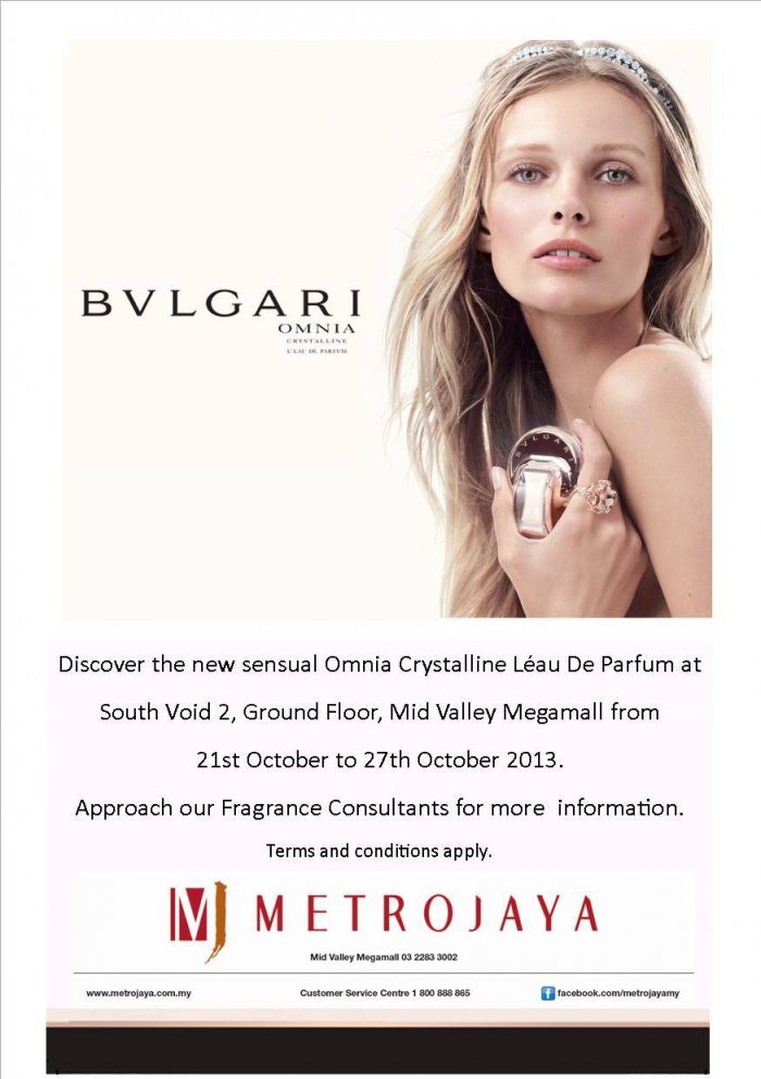 Bvlgari Omnia Crystalline L’eau De Parfum Fragrance Roadshow