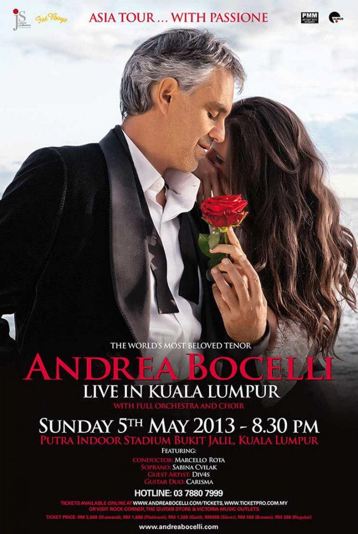 Andrea Bocelli LIVE in Malaysia
