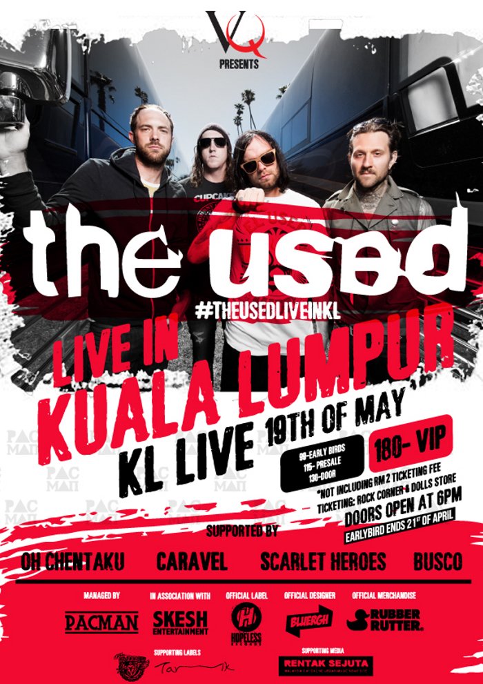 The Used Live in Malaysia 2013
