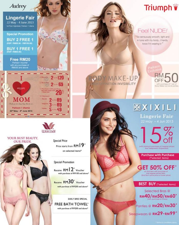 Parkson Lingerie Fair @ 1 Utama Shopping Centre