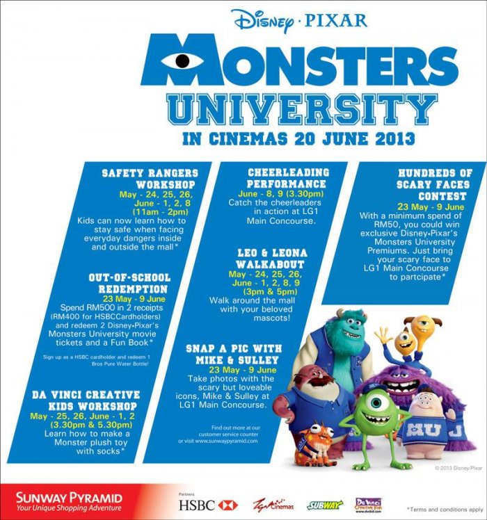Monsters University Promotional Event & Fun Activities