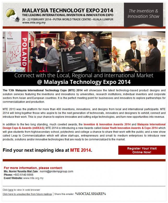 Malaysian Technology Exhibition 2014