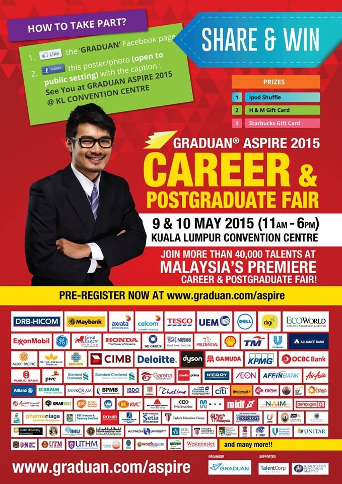 Graduan Aspire 2015 - Postgraduate & Career Fair