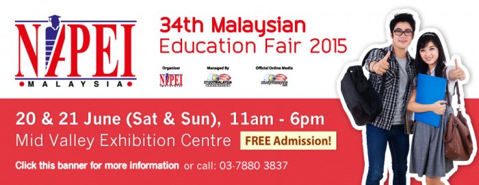 34th NAPEI Malaysia Education Fair 2015
