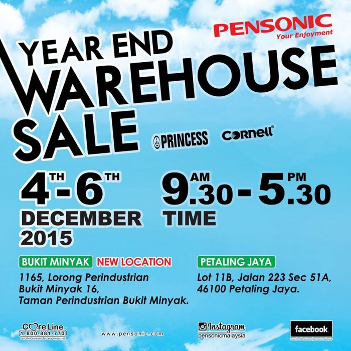 Pensonic Year-End Warehouse Sale 2015