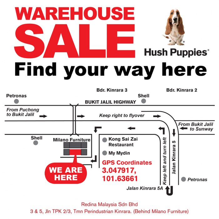 Hush Puppies 2015 Year End Warehouse Sale