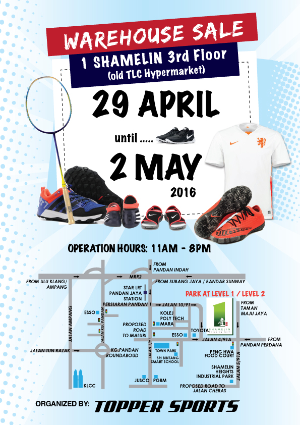 Topper Sports Warehouse Sale
