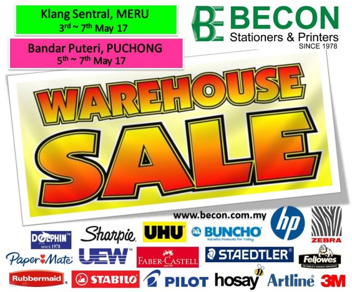 Becon Stationery Warehouse Sale