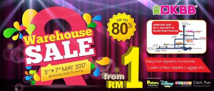 OKBB Warehouse Sale - Up To 80% Off
