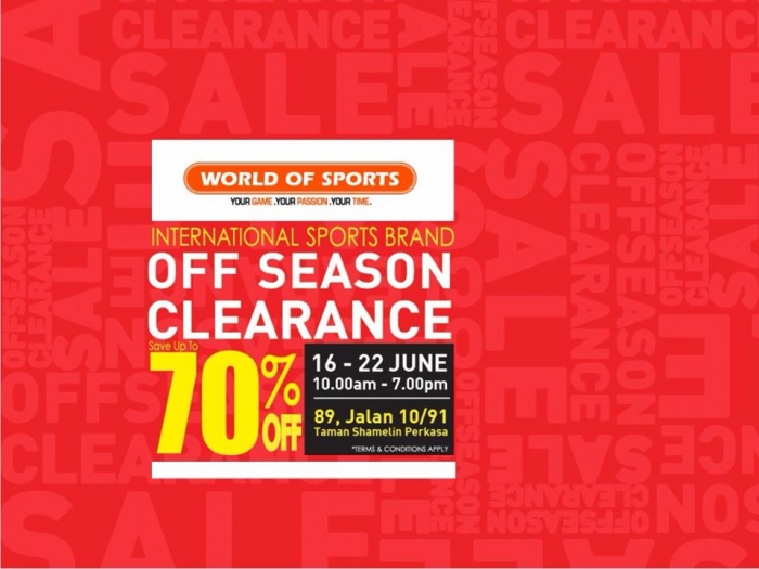 World Of Sports Off Season Clearance - Save Up To 70%