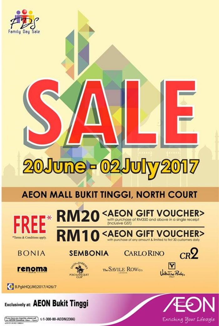 AEON Bukit Tinggi Branded Raya Sale
