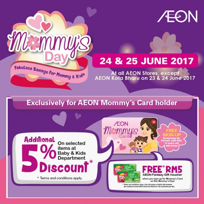 AEON Mommy's Day Specials