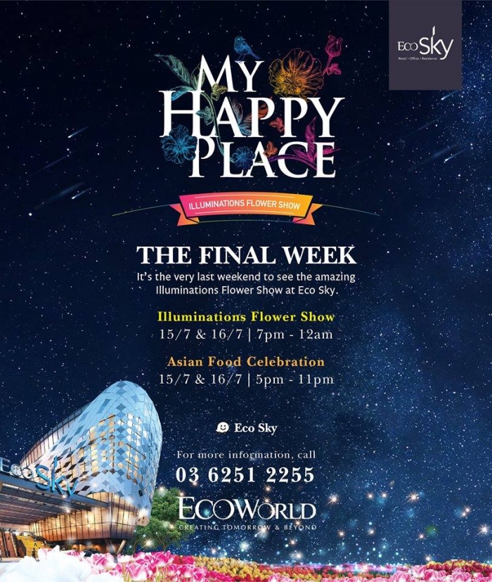 EcoSky My Happy Place Illumination Flower Show & Asian Food Celebration