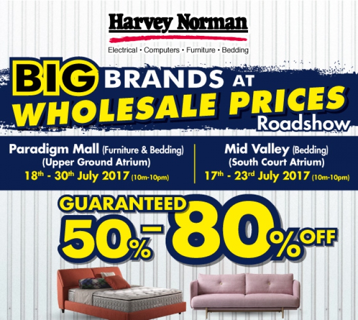 Harvey Norman Big Brands at Wholesale Prices Roadshow