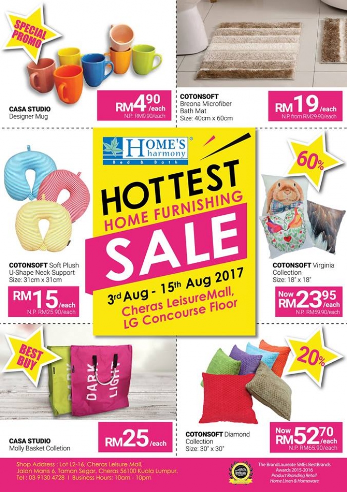 Home's Harmony Home Furnishing Sale - Up To 70% OFF