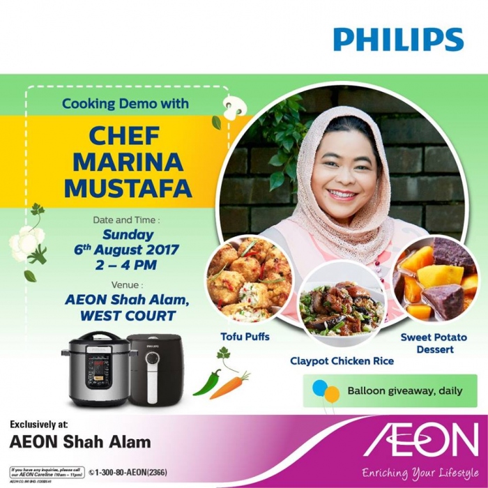 Cooking Demo with Chef Marina Mustafa