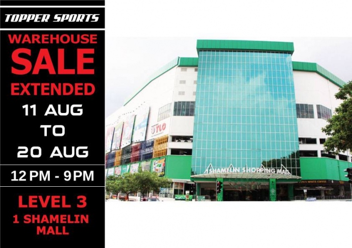 Topper Sports Warehouse Sale - Sports Bargains From RM10