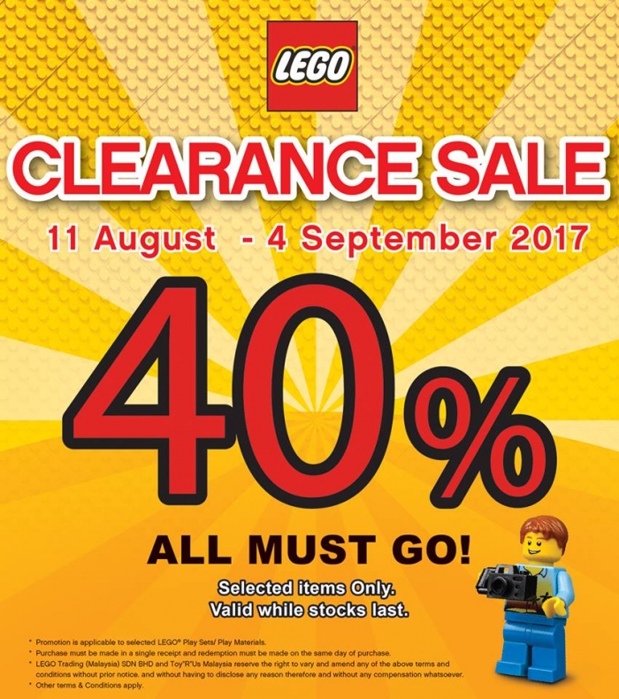 Toys R Us Lego Clearance Sale - Up To 40% OFF