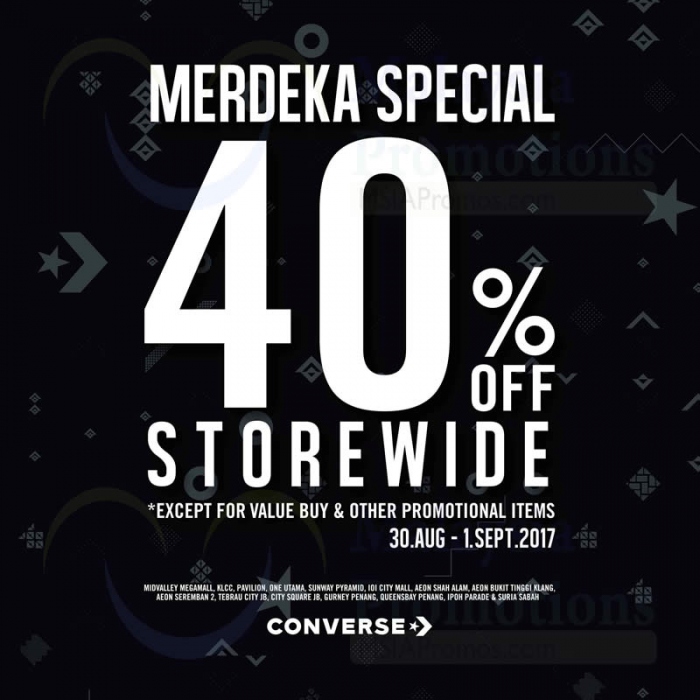 Converse Merdeka Special - 40% OFF Storewide