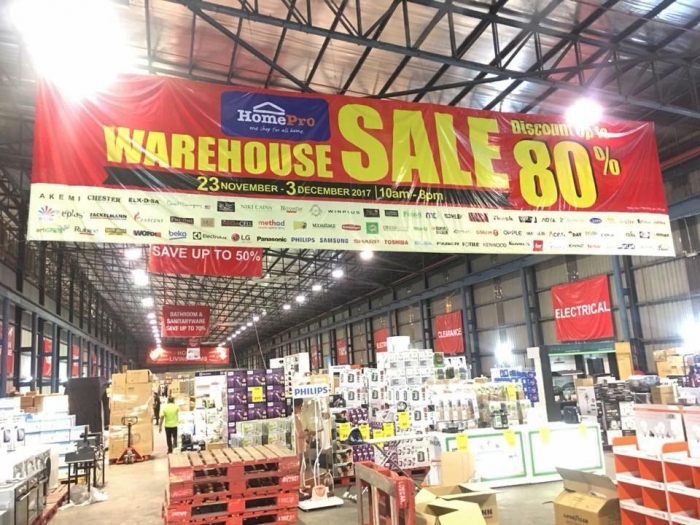 HomePro Warehouse Sale - Discounts Up To 80%