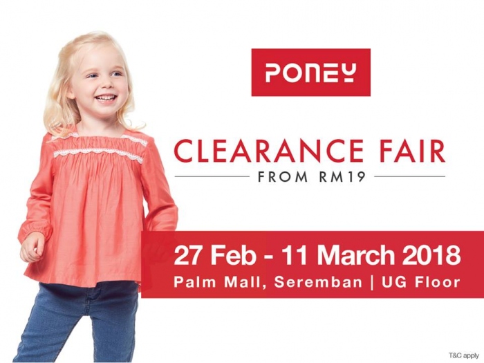 Poney Clearance Fair - Sale From RM19 (Seremban)