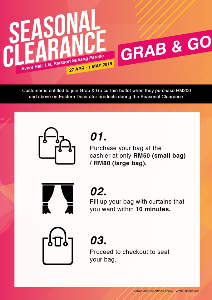 AKEMI Seasonal Clearance Sale + Grab & Go Curtain Buffet