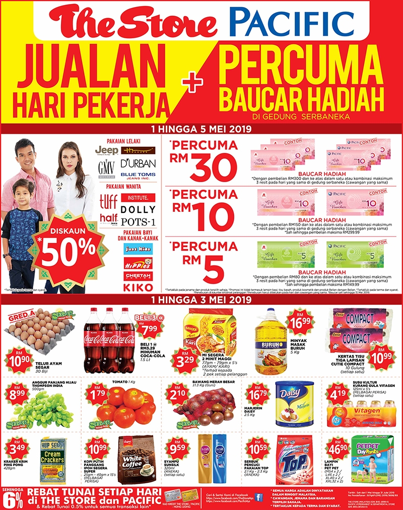 The Store & Pacific Labour Day Sale + Voucher Giveaways
