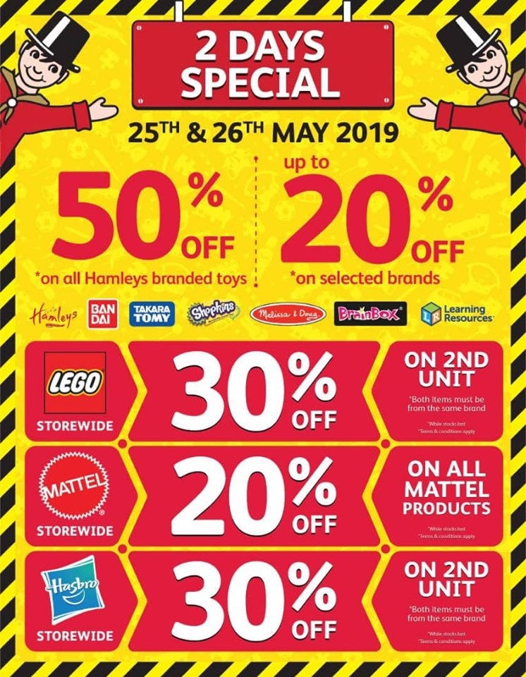 Hamleys 2 Days Special - Discounts Up To 50% OFF