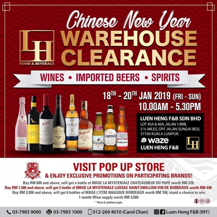 Luen Heng CNY Warehouse Clearance 2019