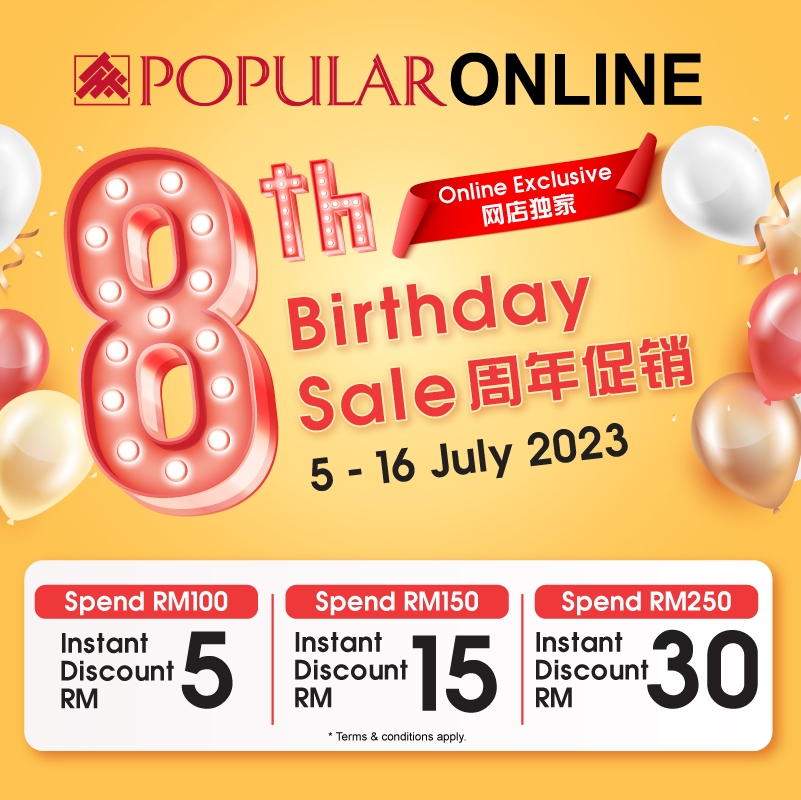 Popular Online 8th Birthday Extravaganza Sale - Up To 70% OFF